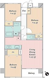 間取図画像 3LDK