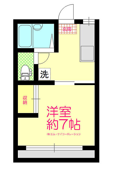 第一ジィクスハイツ 105｜東京都八王子市大塚(賃貸アパート1K・1階・23.18㎡)の写真 その2