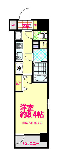 N-stage八王子 507｜東京都八王子市寺町(賃貸マンション1K・5階・27.59㎡)の写真 その2