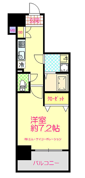 N-stage八王子 1101｜東京都八王子市寺町(賃貸マンション1K・11階・28.31㎡)の写真 その3