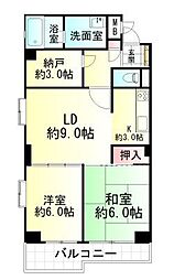 間取図画像 2SLDK