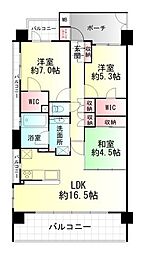 間取図画像 3LDK