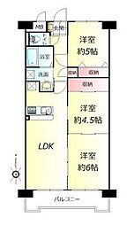 セザール松島 3LDKの間取図画像