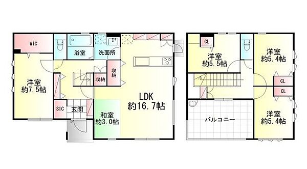 間取りを拡大表示