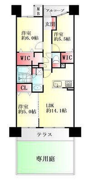 間取りを拡大表示