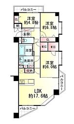 ライフプラザ南光台 3LDKの間取図画像
