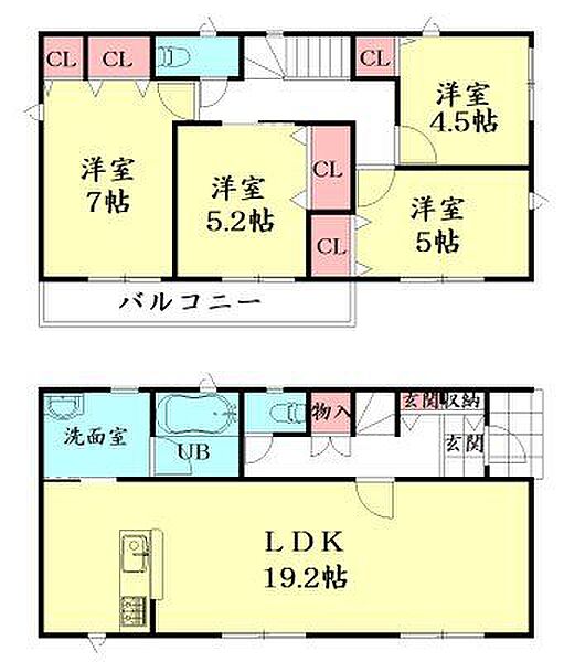 間取りを拡大表示