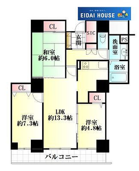 間取りを拡大表示