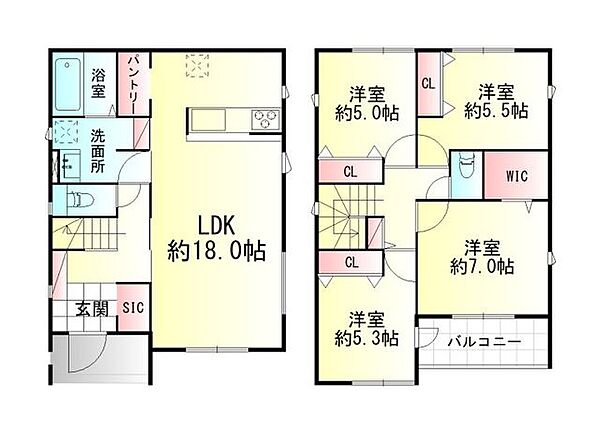間取りを拡大表示
