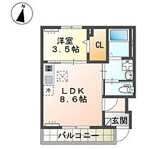 仮）つくば市榎戸新築アパート  ｜ 茨城県つくば市榎戸（賃貸アパート1LDK・1階・33.02㎡） その2