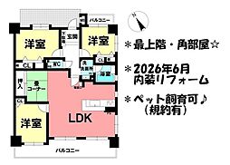 グローリアス安城小堤町 3LDKの間取図画像