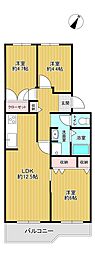グランメール西川口 3LDKの間取図画像