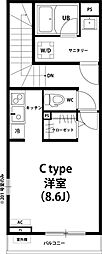 リブリ・ニュー・ホビー ワンルームの間取図画像