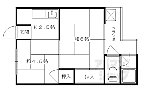 京都府京都市右京区太秦開日町（賃貸アパート2K・2階・32.00㎡） その2