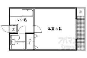 京都府京都市左京区岩倉三宅町（賃貸アパート1K・2階・20.00㎡） その2