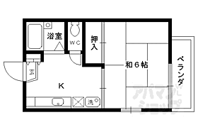 京都府京都市右京区龍安寺斎宮町（賃貸アパート1K・2階・19.00㎡） その2