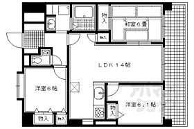 京都府京都市左京区下鴨西林町（賃貸マンション3LDK・3階・72.78㎡） その2