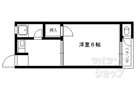 京都府京都市左京区北白川西町（賃貸アパート1K・2階・17.19㎡） その2