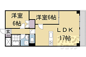 京都府京都市右京区太秦下刑部町（賃貸マンション2LDK・10階・63.18㎡） その2