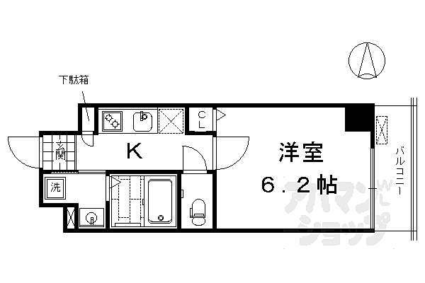 アスヴェル京都西七条 505｜京都府京都市下京区西七条北衣田町(賃貸マンション1K・5階・22.87㎡)の写真 その2