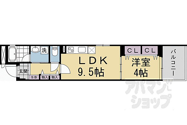 ベラジオ雅び北野白梅町 206｜京都府京都市上京区一条通御前通東入西町(賃貸マンション1LDK・2階・35.90㎡)の写真 その2