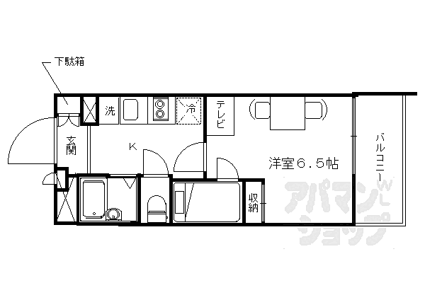 レオパレス西ノ京円町 110｜京都府京都市中京区西ノ京南円町(賃貸マンション1K・1階・19.87㎡)の写真 その2