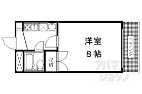 京都府京都市左京区松ケ崎西山（賃貸マンション1K・3階・22.18㎡） その2