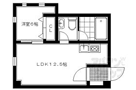 京都府京都市左京区下鴨森本町（賃貸マンション1LDK・3階・40.61㎡） その2