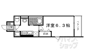 京都府京都市右京区西院坤町（賃貸マンション1K・2階・21.87㎡） その2