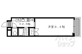 京都府京都市左京区田中南西浦町（賃貸マンション1K・2階・21.00㎡） その2