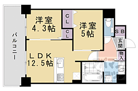 京都府京都市東山区三条通白川橋東入ル五軒町（賃貸マンション2LDK・4階・51.74㎡） その2