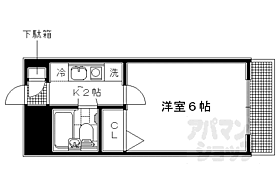 京都府京都市左京区下鴨東本町（賃貸マンション1K・4階・17.20㎡） その2