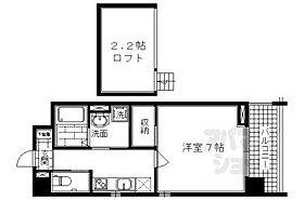 京都アパートメント6 408 ｜ 京都府京都市中京区西ノ京式部町（賃貸マンション1K・4階・27.90㎡） その2