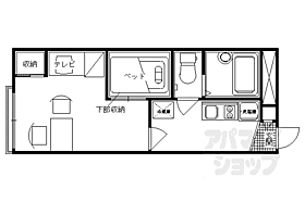 京都府京都市右京区西院乾町（賃貸アパート1K・2階・19.87㎡） その2