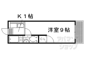 京都府京都市左京区北白川東平井町（賃貸マンション1K・4階・20.00㎡） その2