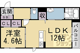 シャーメゾン西朱雀 302 ｜ 京都府京都市中京区西ノ京鹿垣町（賃貸マンション1LDK・3階・45.05㎡） その2