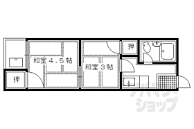 丸忠マンション 403 ｜ 京都府京都市上京区黒門通一条上る弾正町（賃貸マンション2K・4階・24.00㎡） その2