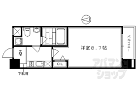 京都府京都市下京区五条通堺町西入塩竈町（賃貸マンション1K・4階・25.51㎡） その2