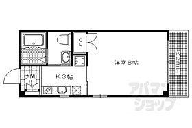 京都府京都市左京区下鴨西半木町（賃貸マンション1K・4階・26.48㎡） その2