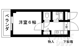 京都府京都市右京区西京極西池田町（賃貸マンション1K・3階・17.96㎡） その2