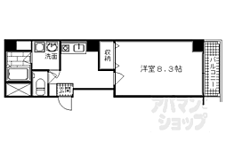 コージーハイツ大宮 10階1Kの間取り