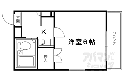 ルビナス竹澤 1Kの間取図画像