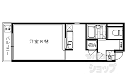 錦プラザ 1Kの間取図画像