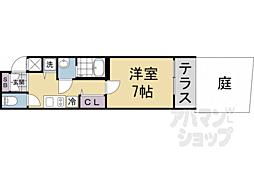 アドバンス京都烏丸町 1Kの間取図画像