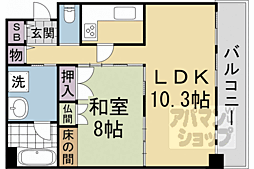 カーサ葵 1LDKの間取図画像