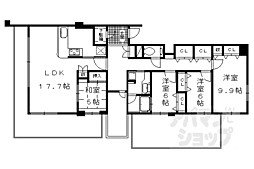ユニーブル京都紫野 4LDKの間取図画像