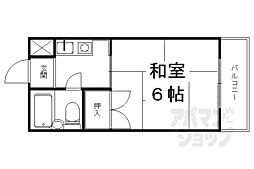 ラ・フォーレ上賀茂 1Kの間取図画像