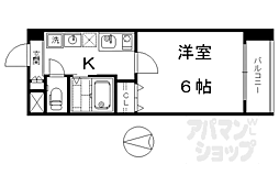 サムティ京都西大路North 1Kの間取図画像