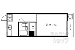 メゾンポエム3 1Kの間取図画像