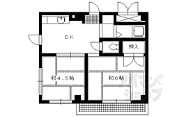 Yコーポ 2DKの間取図画像